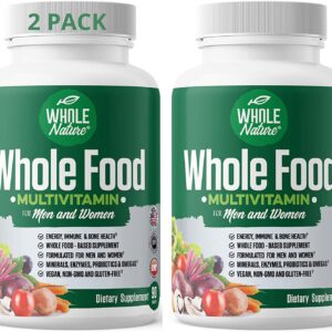 Whole Nature Whole Food Multivitamin for Men & Women-2Pack