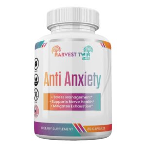 Anti-Anxiety Supplement for Stress Reduction, Cortisol Levels, Relaxation, and Mood Balance