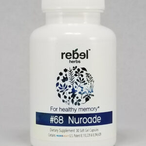 Rebel Herbs Organic Nuroade Capsules for Healthy Memory - 30 Count